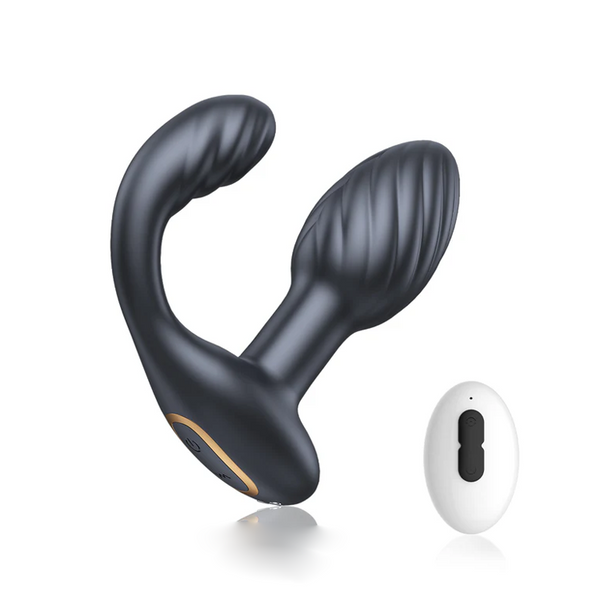 Vibréierende Buttplug mat Rotatioun