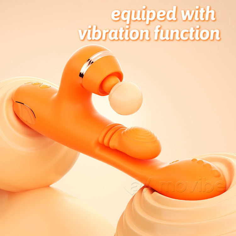G-Punkt Vibrator mat kreesfërmeger Masséierung, Vibration & 3 Hülse fir Klitoris Tap, Kitzelen & Lecken