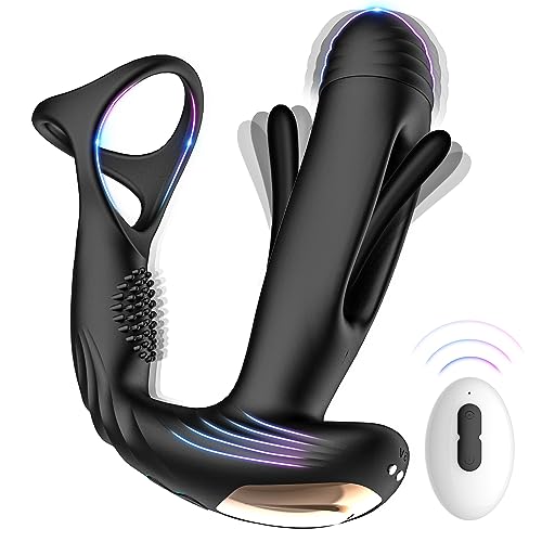 Prostata-Massagegerät mat 10 Flapp- a Vibratiounsastellungen