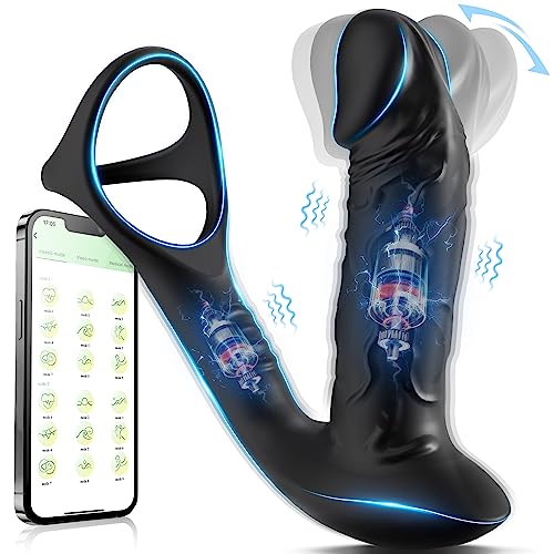 Prostata-Massagegerät mat 9 Vibratiounsastellungen & Wackelbewegungen