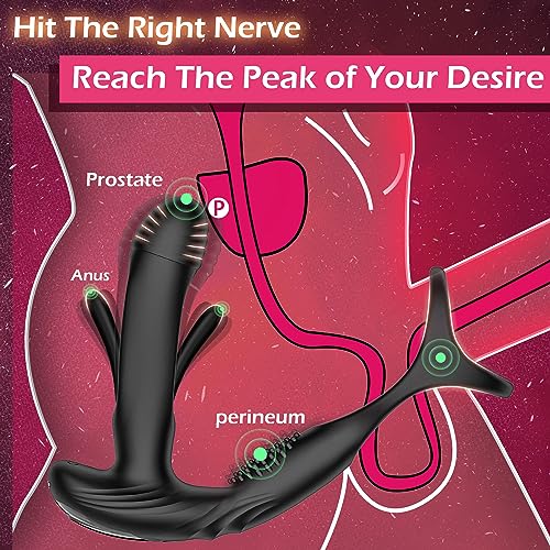 Prostata-Massagegerät mat 10 Flapp- a Vibratiounsastellungen