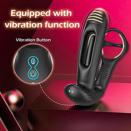 Prostata-Massagegerät mat 10 Flapp- a Vibratiounsastellungen