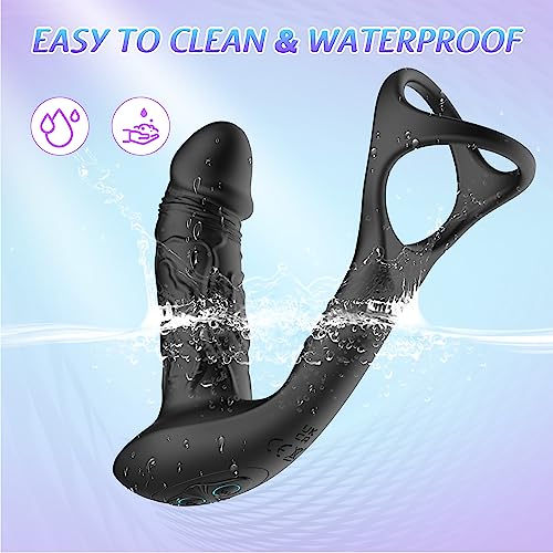 Prostata-Massagegerät mat 9 Vibratiounsastellungen & Wackelbewegungen
