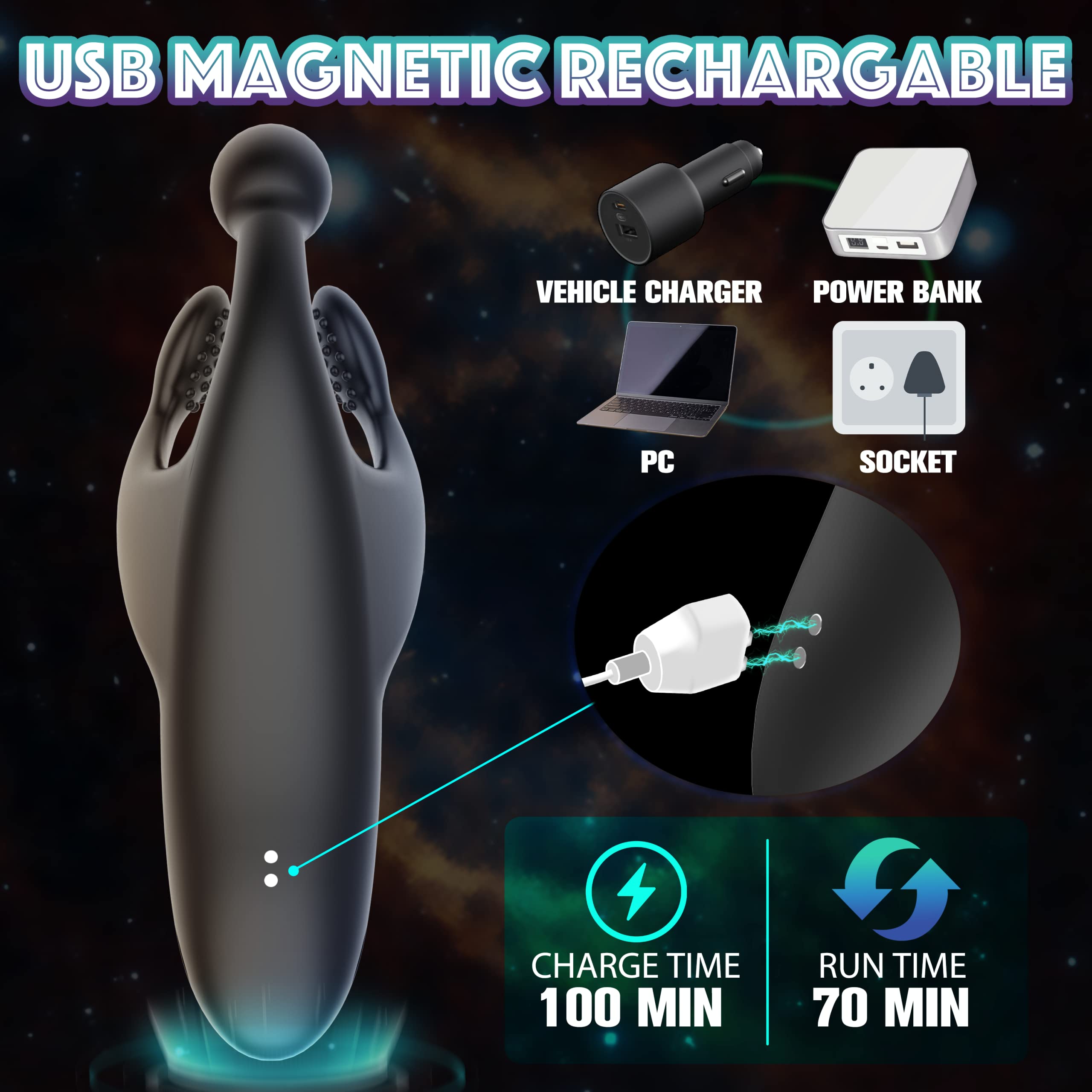 Penis Vibrator mat Tippen an Vibration