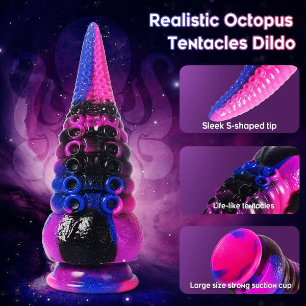 Tentacle Dildo: 8,7" Realistesch Silikon Prostata Massager