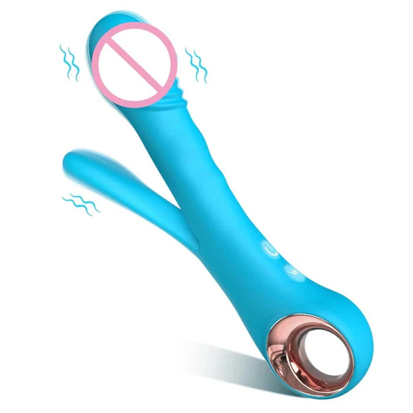 Flexiblen Klitoral- a G-Punkt-Vibrator | Kraaftvoll Anal- a Nippelstimulatioun fir Fraen