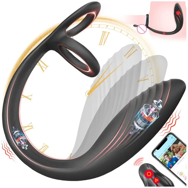 Wearable Taint Stimulator & Prostate Vibrator mat Cock Ring