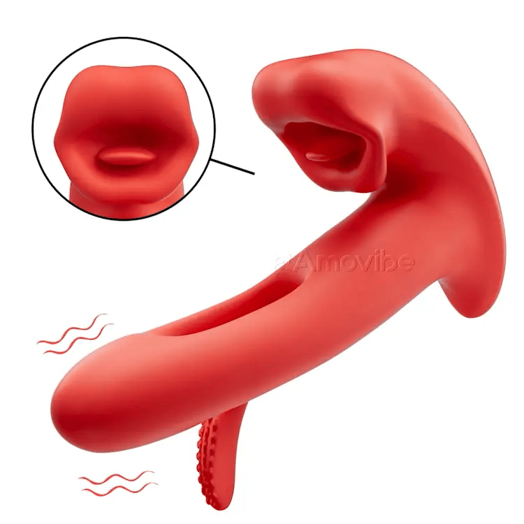 Flappenden Klitoris Vibrator mat Kussmond & Vibration