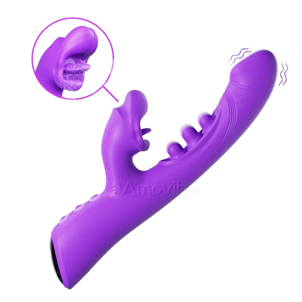 Kissing & Triple-Tap Vibrator – Klitoris- & G-Punkt-Stimulatioun