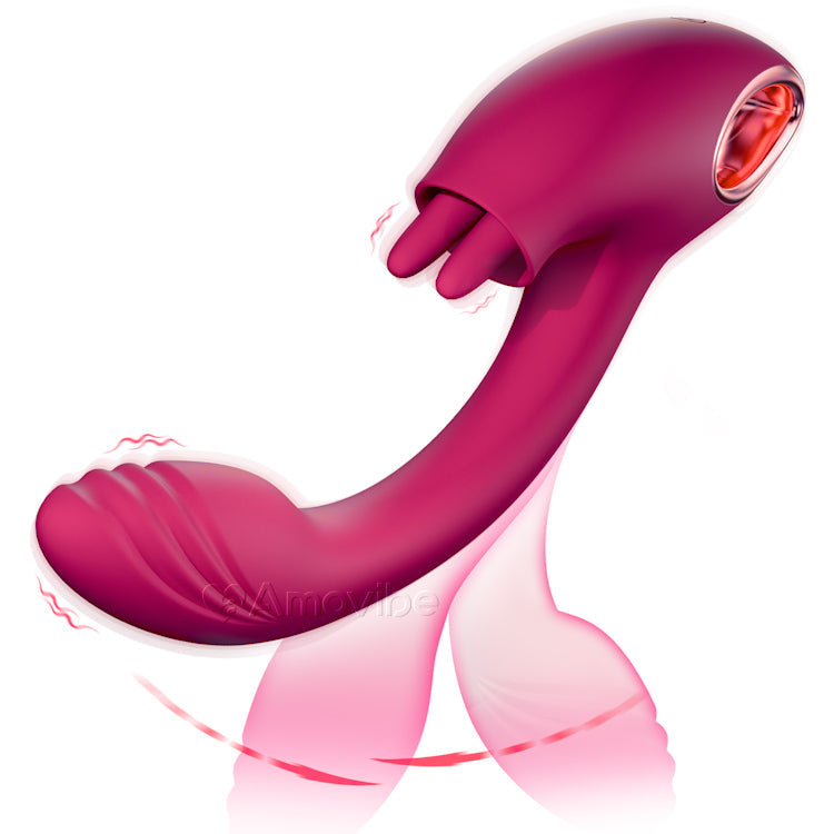 G-Punkt Vibrator mat Duebel-Leckfunktioun