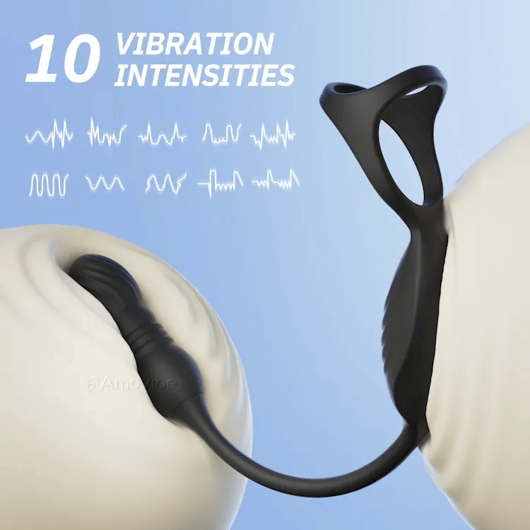 Fernbediente Prostatamassagegerät mat 10 Vibratiounsfunktiounen
