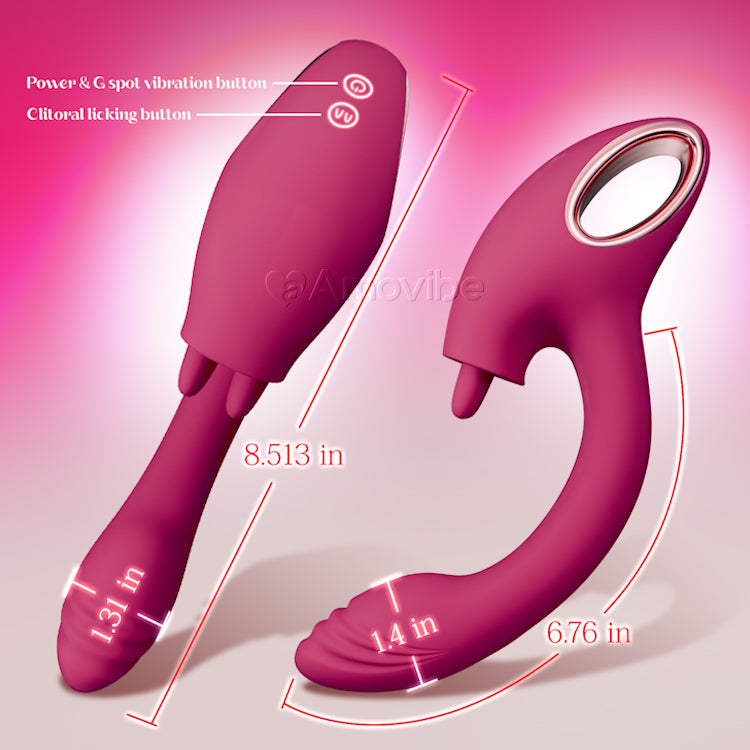 G-Punkt Vibrator mat Duebel-Leckfunktioun