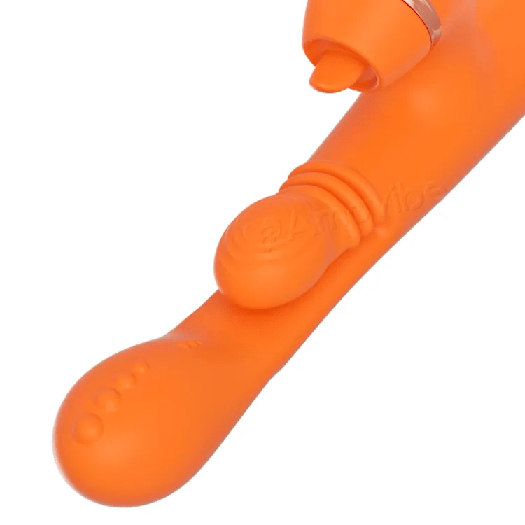 G-Punkt Vibrator mat kreesfërmeger Masséierung, Vibration & 3 Hülse fir Klitoris Tap, Kitzelen & Lecken