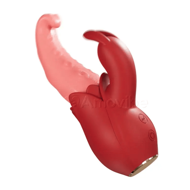 Zongvibrator 10 Modi, Duebel Stimulatioun, Flüsterroueg