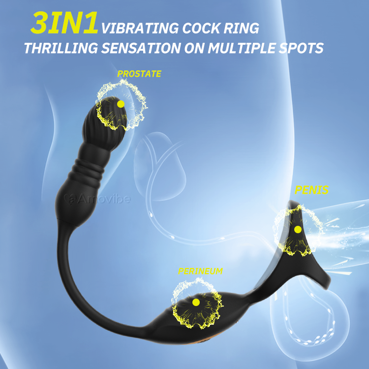 Fernbediente Prostatamassagegerät mat 10 Vibratiounsfunktiounen