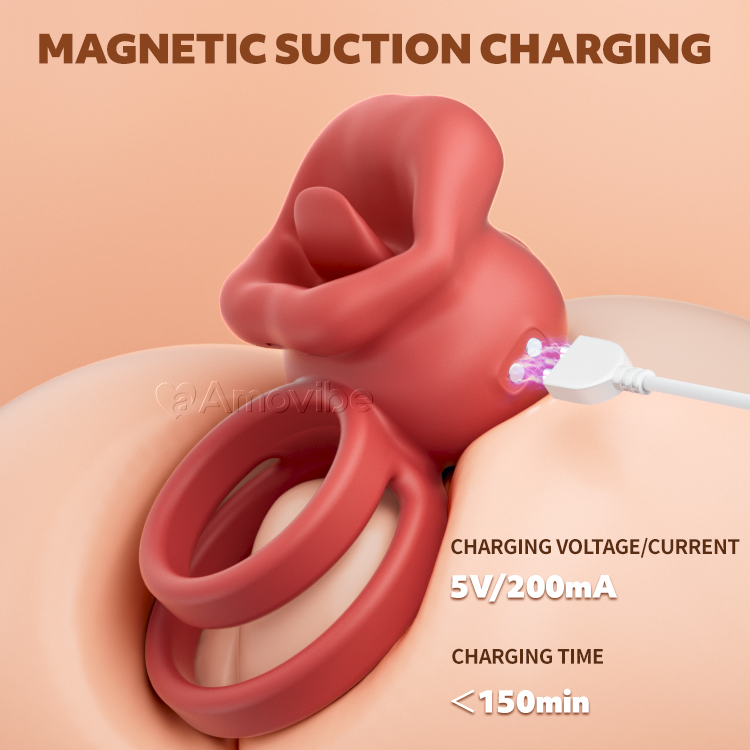 Mond Cock Ring mat Vibratiounen