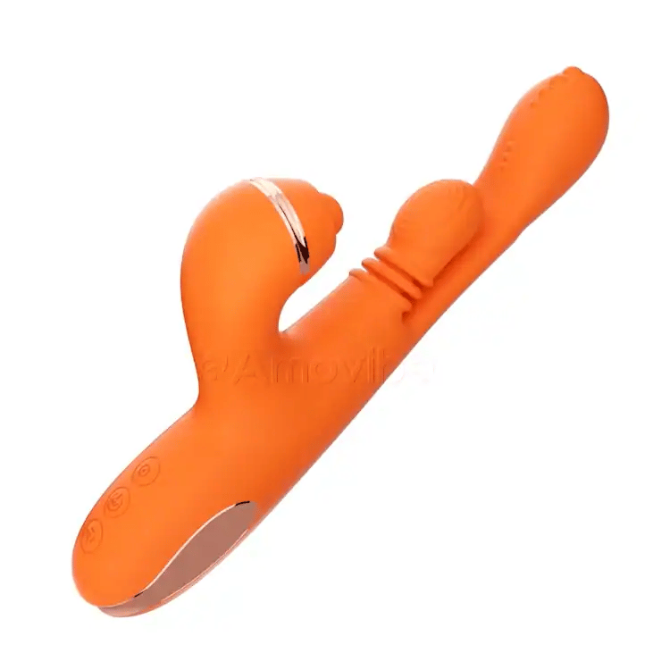 G-Punkt Vibrator mat kreesfërmeger Masséierung, Vibration & 3 Hülse fir Klitoris Tap, Kitzelen & Lecken