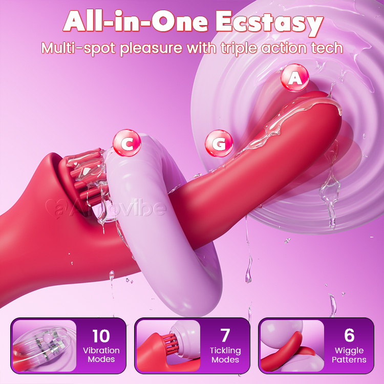 Sensual Come-Hither Kanéngchen Vibrator mat Kitzelvibration