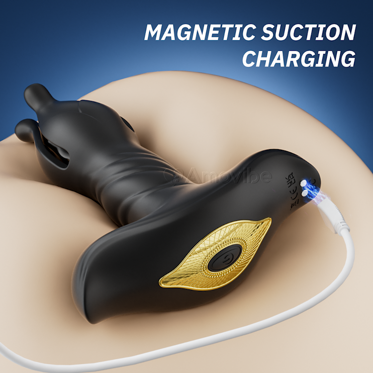 Fernsteierung Expansiv Anal Plug mat 9 Vibratiounsmodi