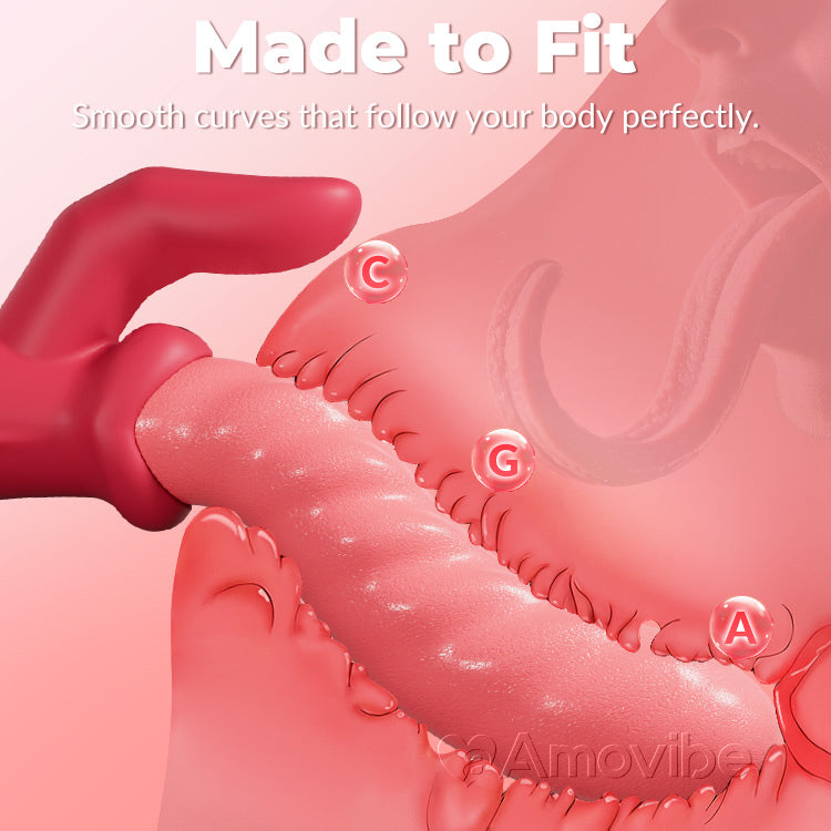 Peristaltesche Stoussvibrator – Dréiend, Klitorisstimulatioun, Waasserdicht