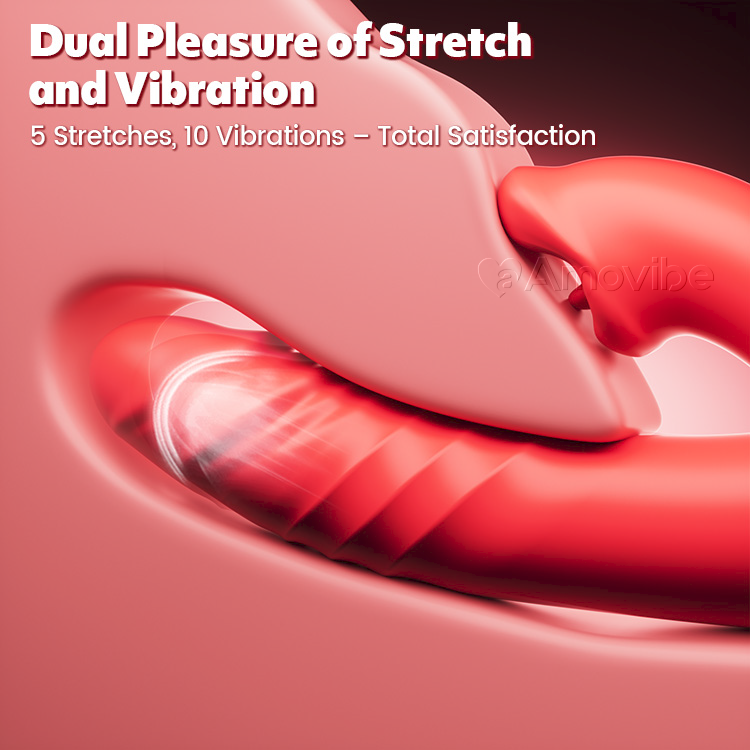 Dynamesch Gléckswelle - G-Punkt Stimulatioun mat Stretch- an Vibratiounsfunktion