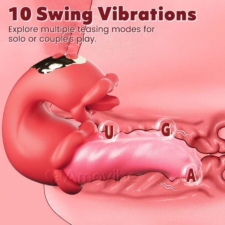 Dual Rose Thrusting G Spot Vibrator mat Zong Lecken & Vibration