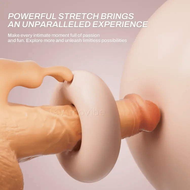 Stoussende Dildo mat 10 Geschwindegkeeten Stouss & Vibratioun