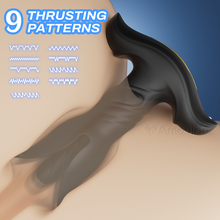 Fernsteierung Expansiv Anal Plug mat 9 Vibratiounsmodi