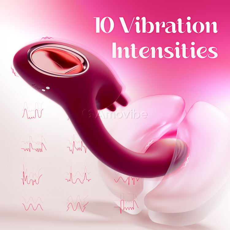 G-Punkt Vibrator mat Duebel-Leckfunktioun
