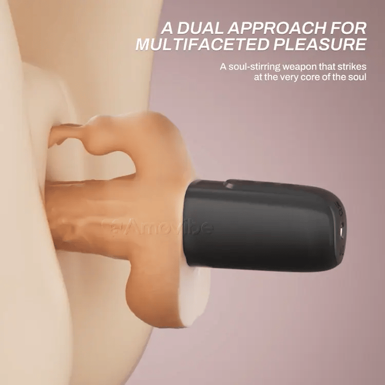 Stoussende Dildo mat 10 Geschwindegkeeten Stouss & Vibratioun