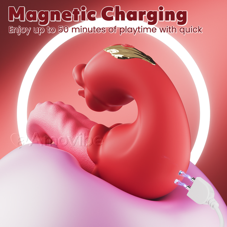 Dual Rose Thrusting G Spot Vibrator mat Zong Lecken & Vibration