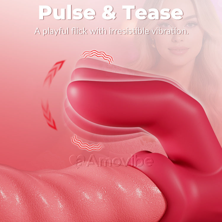 Peristaltesche Stoussvibrator – Dréiend, Klitorisstimulatioun, Waasserdicht