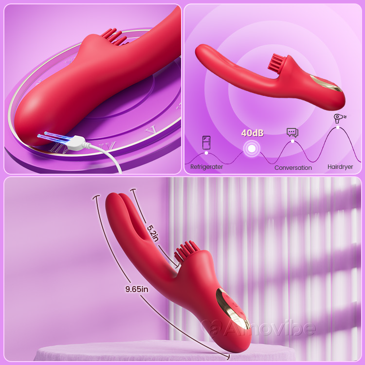 Sensual Come-Hither Kanéngchen Vibrator mat Kitzelvibration