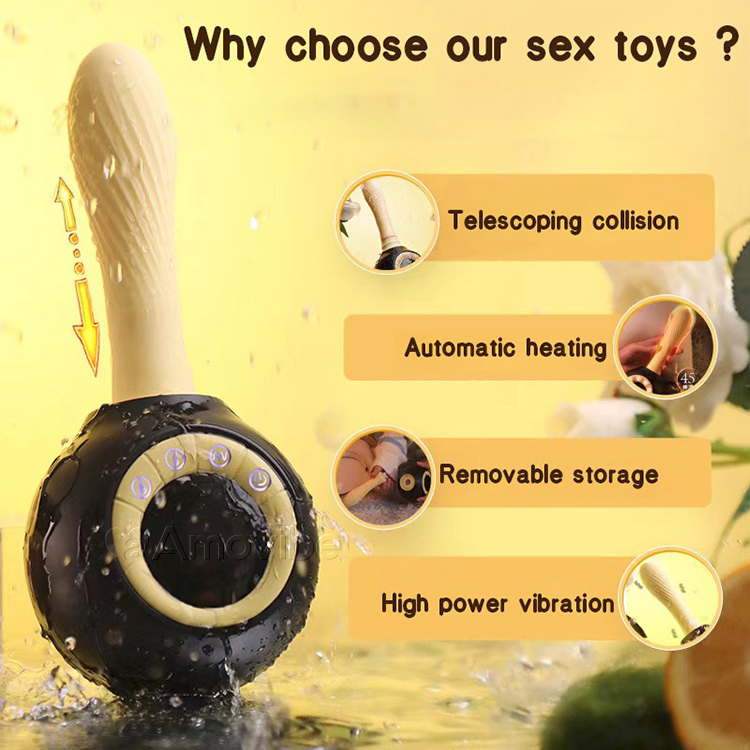 Stouss- a Vibratiouns-Sexmaschinn mat Erwiermungsfunktioun a Fernsteierung