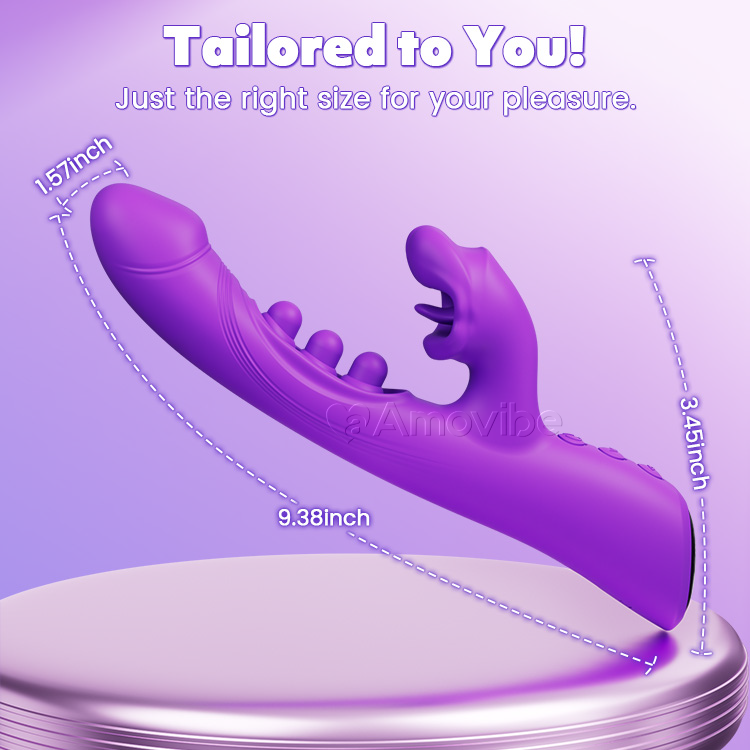 Kissing & Triple-Tap Vibrator – Klitoris- & G-Punkt-Stimulatioun