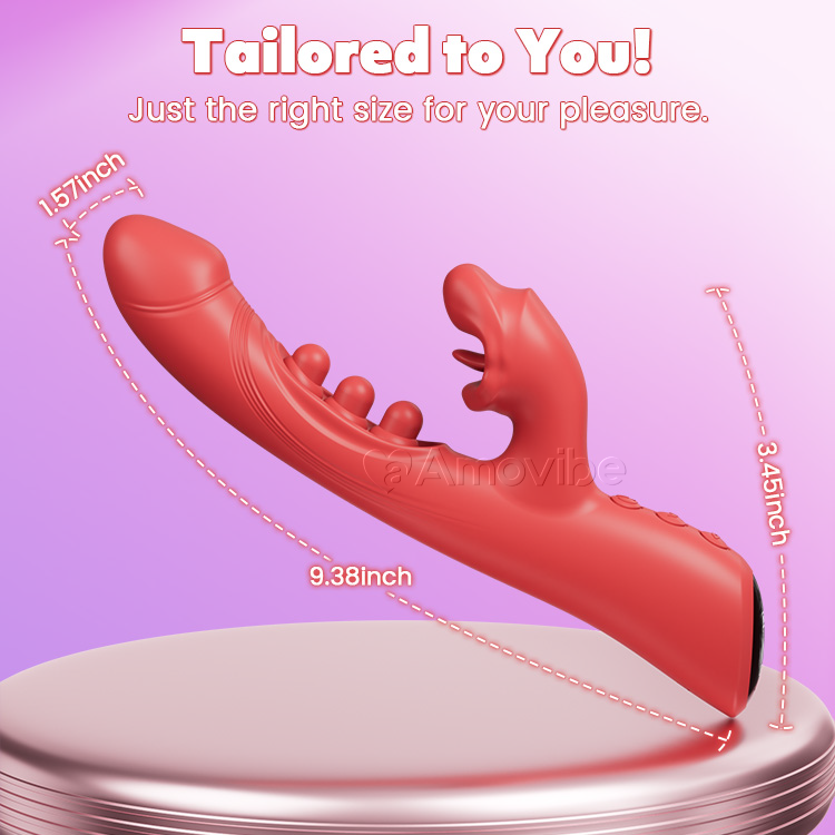 Kissing & Triple-Tap Vibrator – Klitoris- & G-Punkt-Stimulatioun