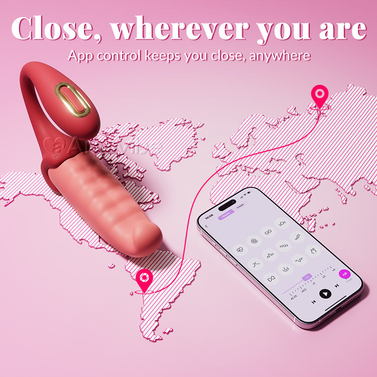 App-gesteierten G-Punkt-Vibrator: Pulséierend C-Punkt, roueg