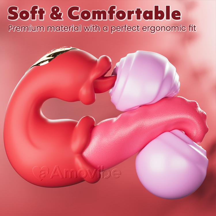 Dual Rose Thrusting G Spot Vibrator mat Zong Lecken & Vibration