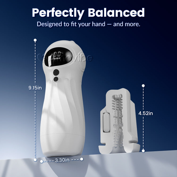 Automatesche männleche Masturbator – Saug & Vibratioun, App-Steierung