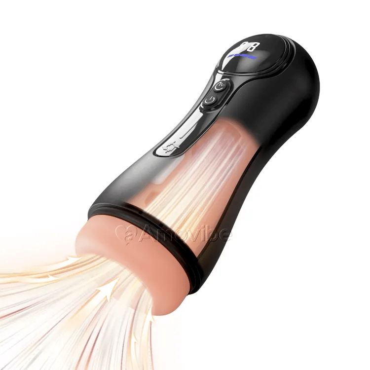 Automatesche männleche Masturbator – 4 Saugkraaften, 9 Vibratiounen, LED-Display