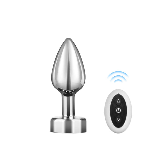 Vibréierende Buttplug mat Fernsteierung